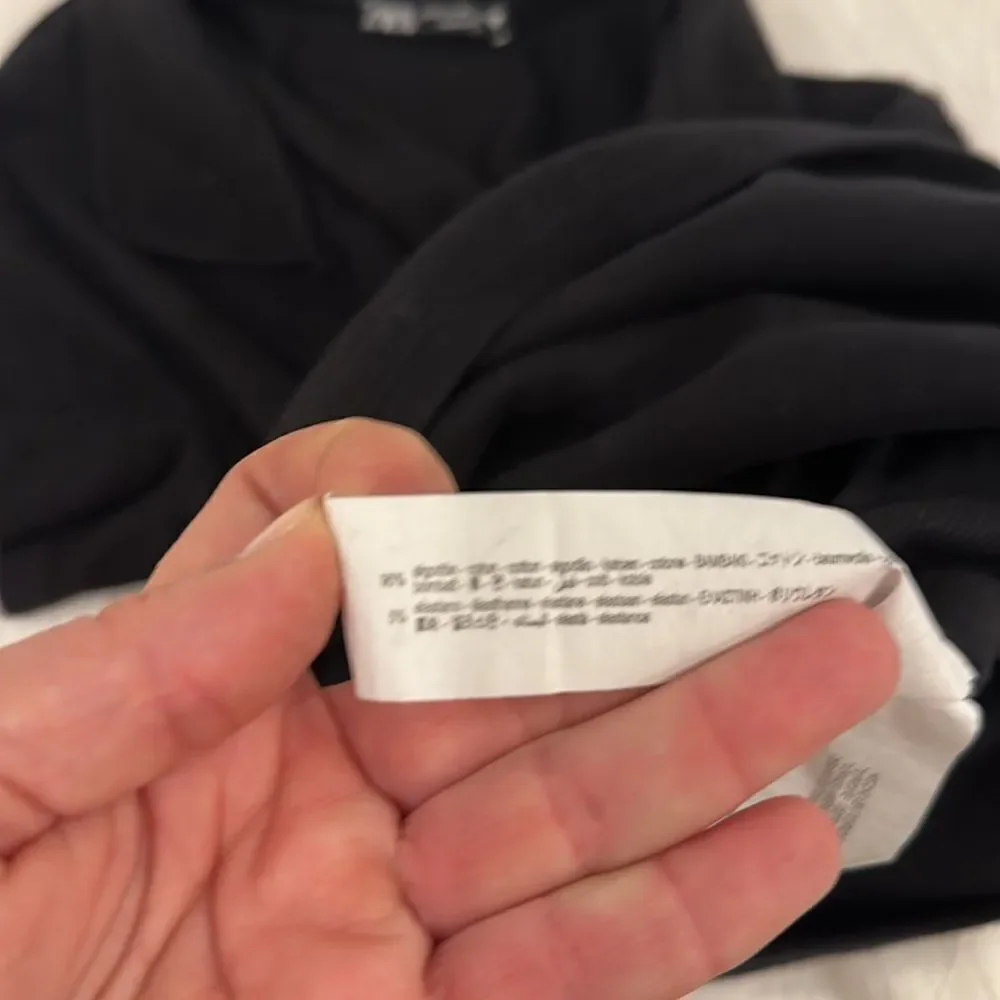 Zara ribbed polo shirt